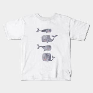 Gray Baby whales Kids T-Shirt